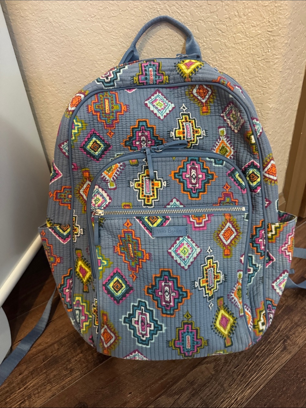 Vera Bradley Quilted Southwest Print Women's Backpack - Gray Multi